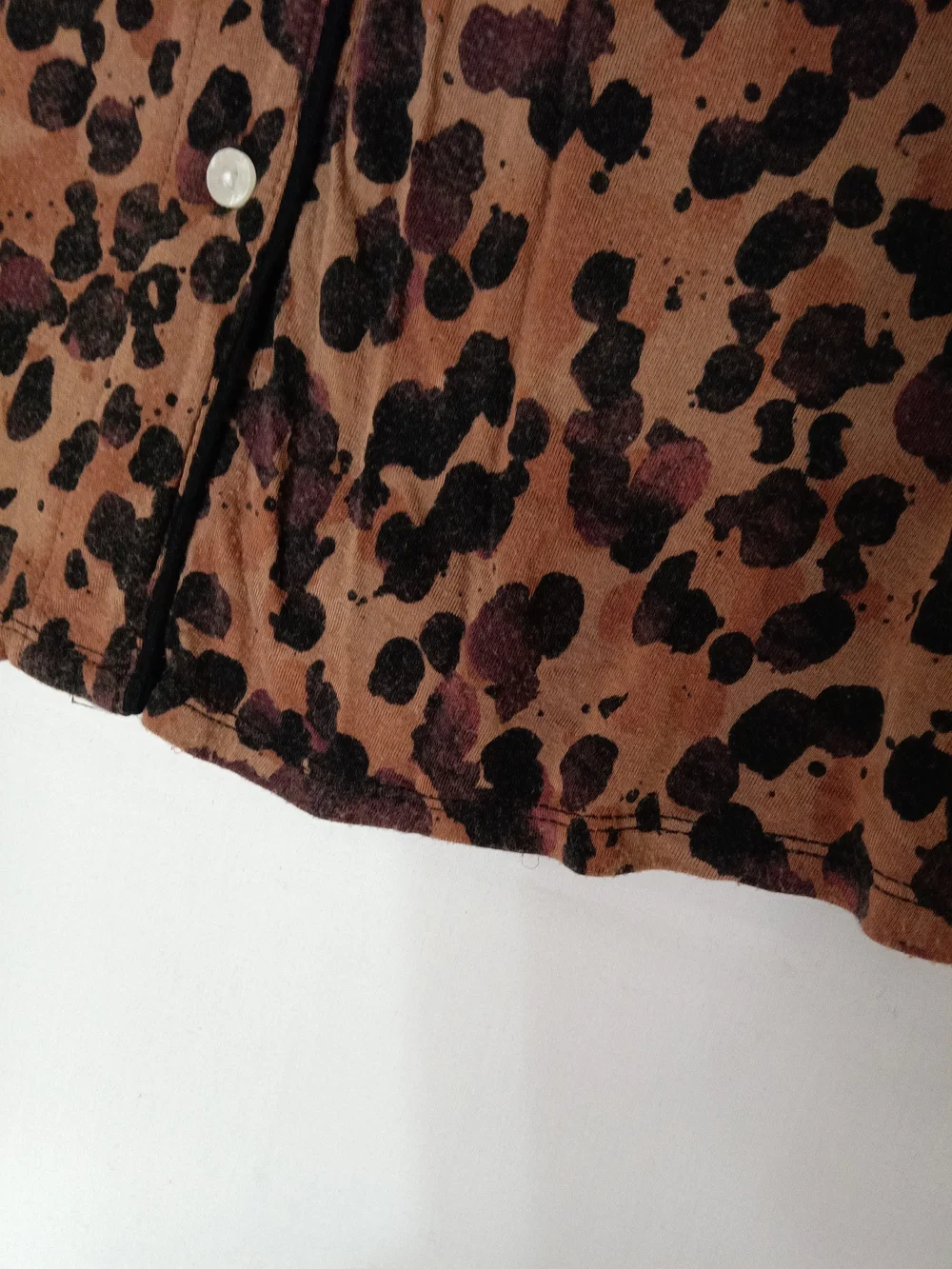 Stars Above Leopard-Print Pajama Short Set in Brown and Black